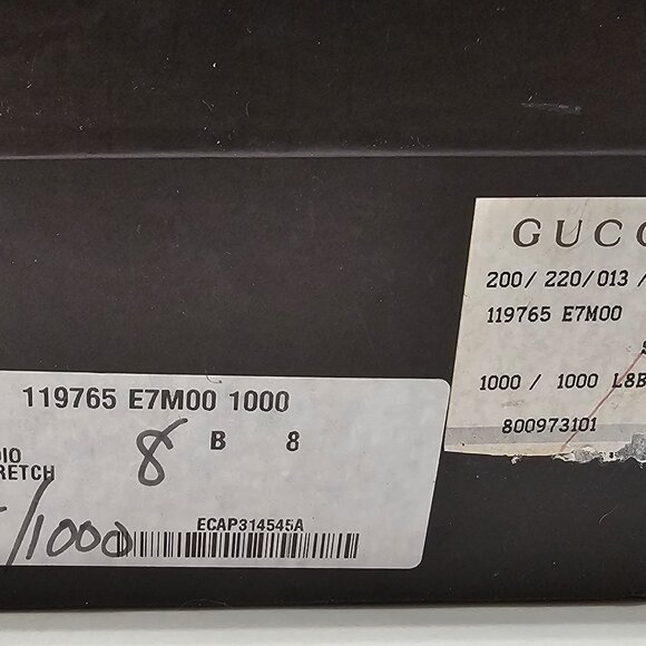 Original Gucci python over-the-knee stretch boots BLACK - Picture 7 of 16